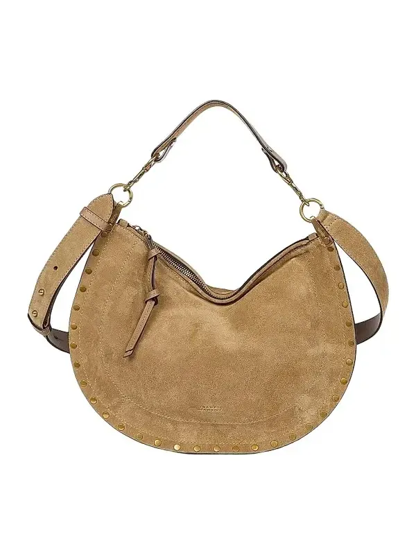 Women's Oskan Soft Zipped Suede Shoulder Bag
