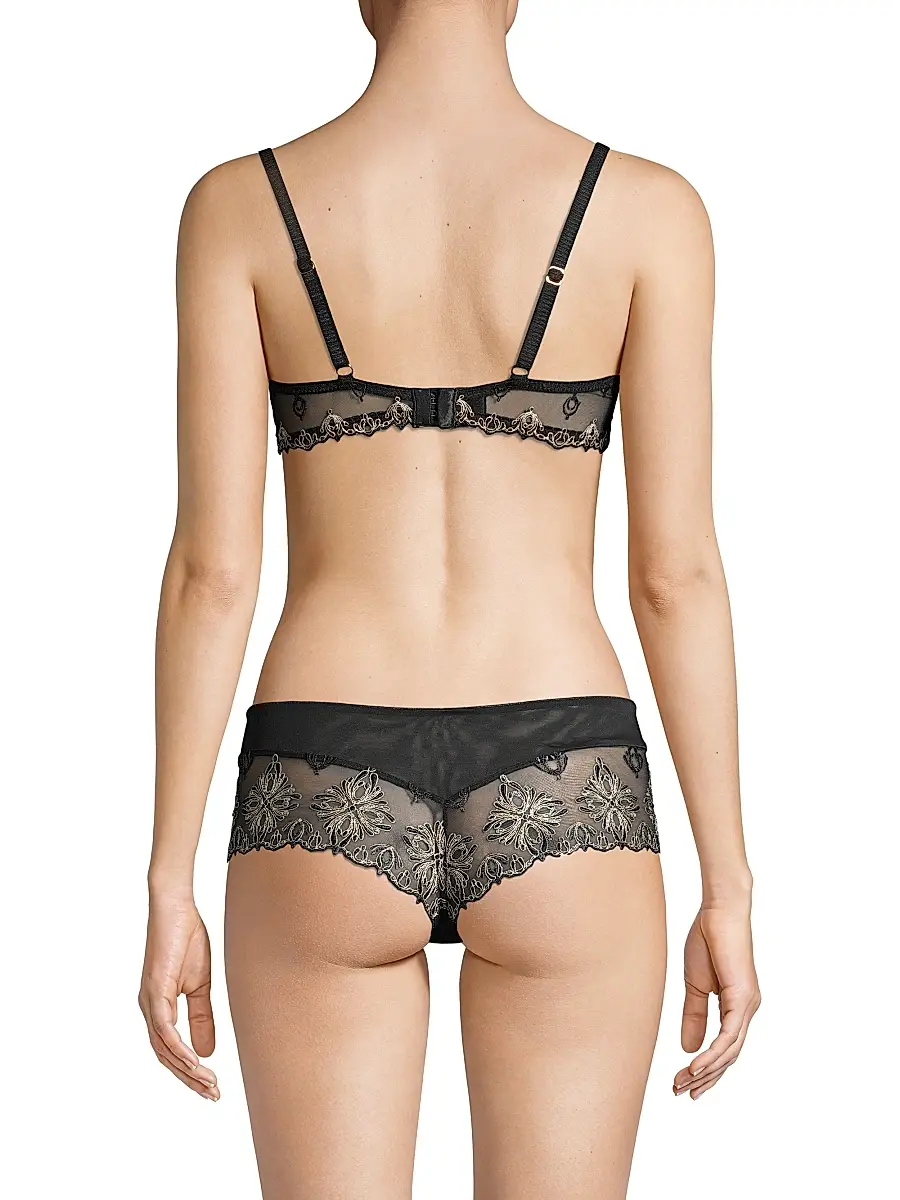 Chantelle Women's Champs Elysses Lace Unlined Demi Bra | Thumbnail 5 Chantelle Women's Champs Elysses Lace Unlined Demi Bra | Thumbnail 5