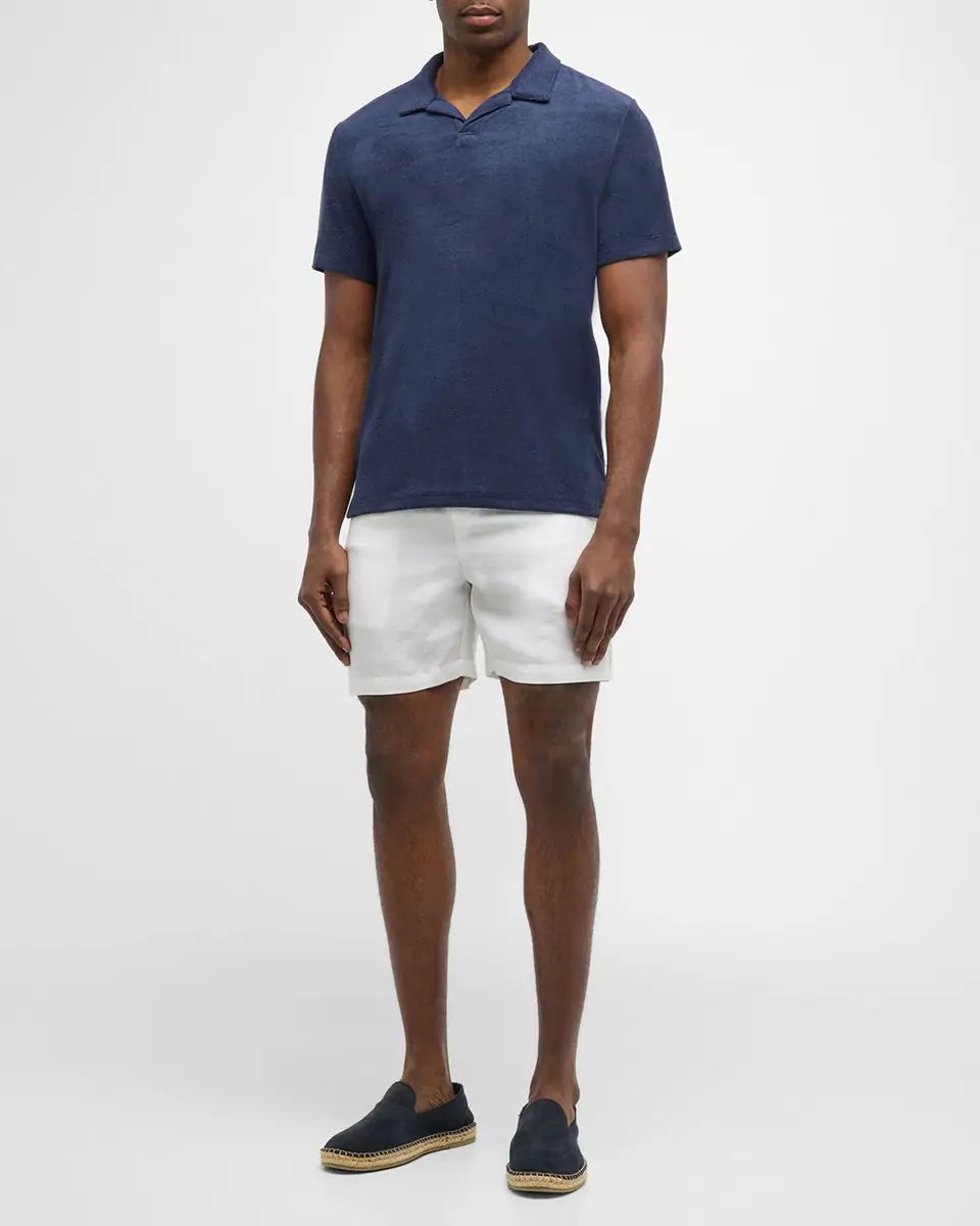 Onia Men's Air Linen Pull-On Shorts | Thumbnail 2 Onia Men's Air Linen Pull-On Shorts | Thumbnail 2