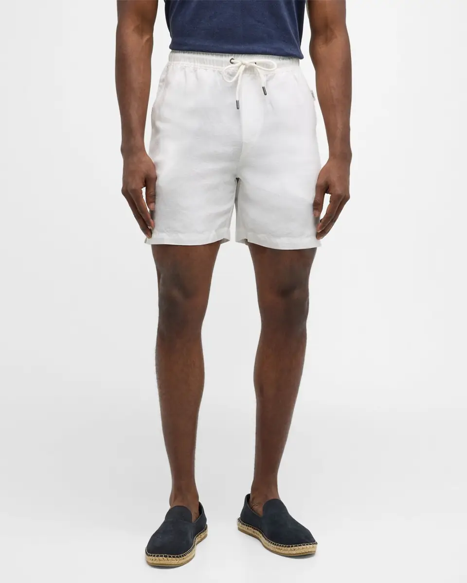 Onia Men's Air Linen Pull-On Shorts | Thumbnail 4 Onia Men's Air Linen Pull-On Shorts | Thumbnail 4