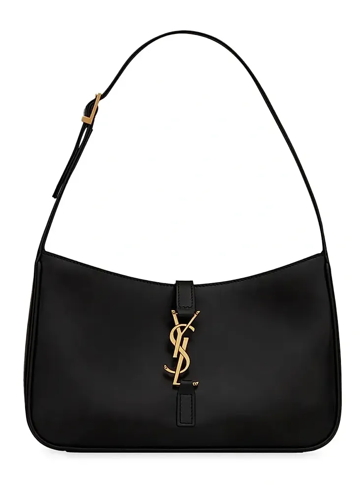 Women's Le 5 à 7 Hobo Bag in Smooth Leather - Nero Women's Le 5 à 7 Hobo Bag in Smooth Leather - Nero