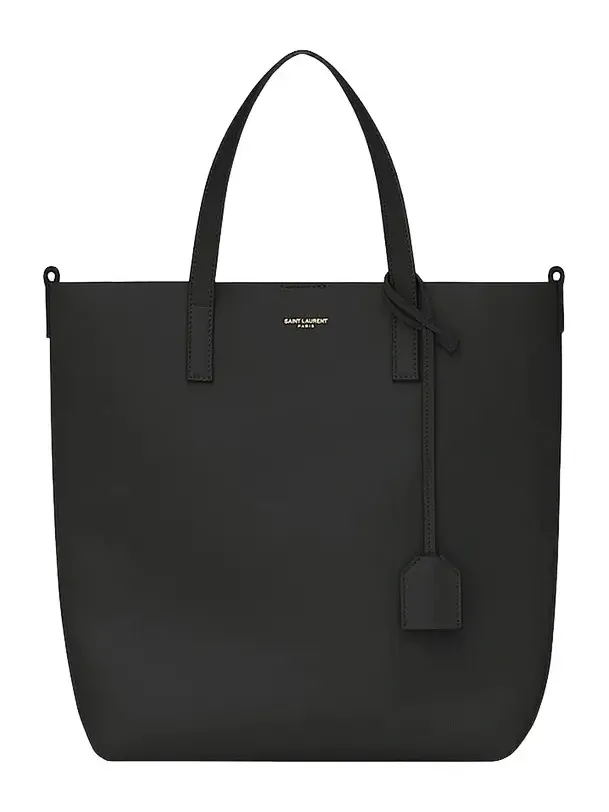 Women's Shopping Tote Bag in Leather - Nero