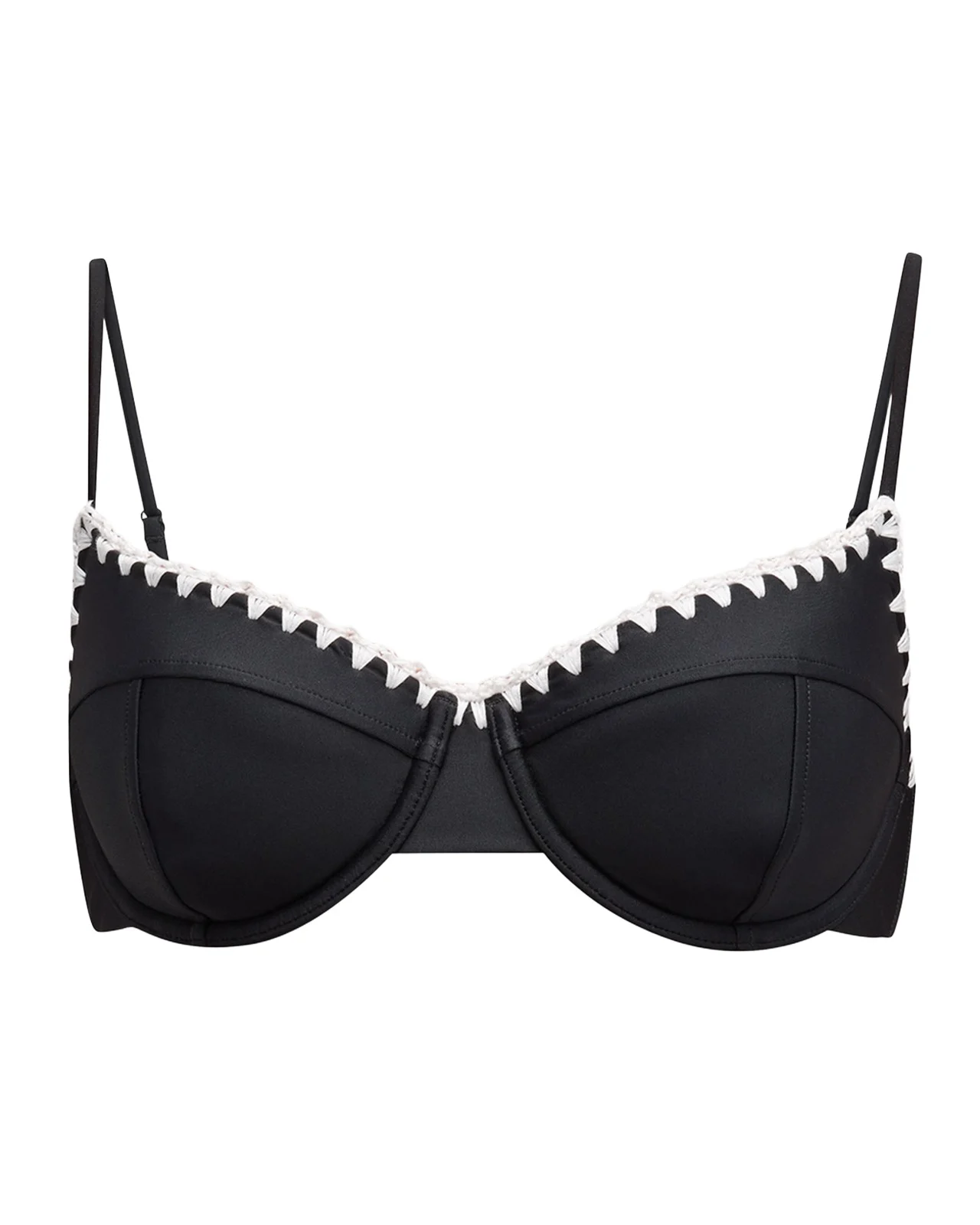 Emmeline Crochet-Trim Bikini Top Emmeline Crochet-Trim Bikini Top