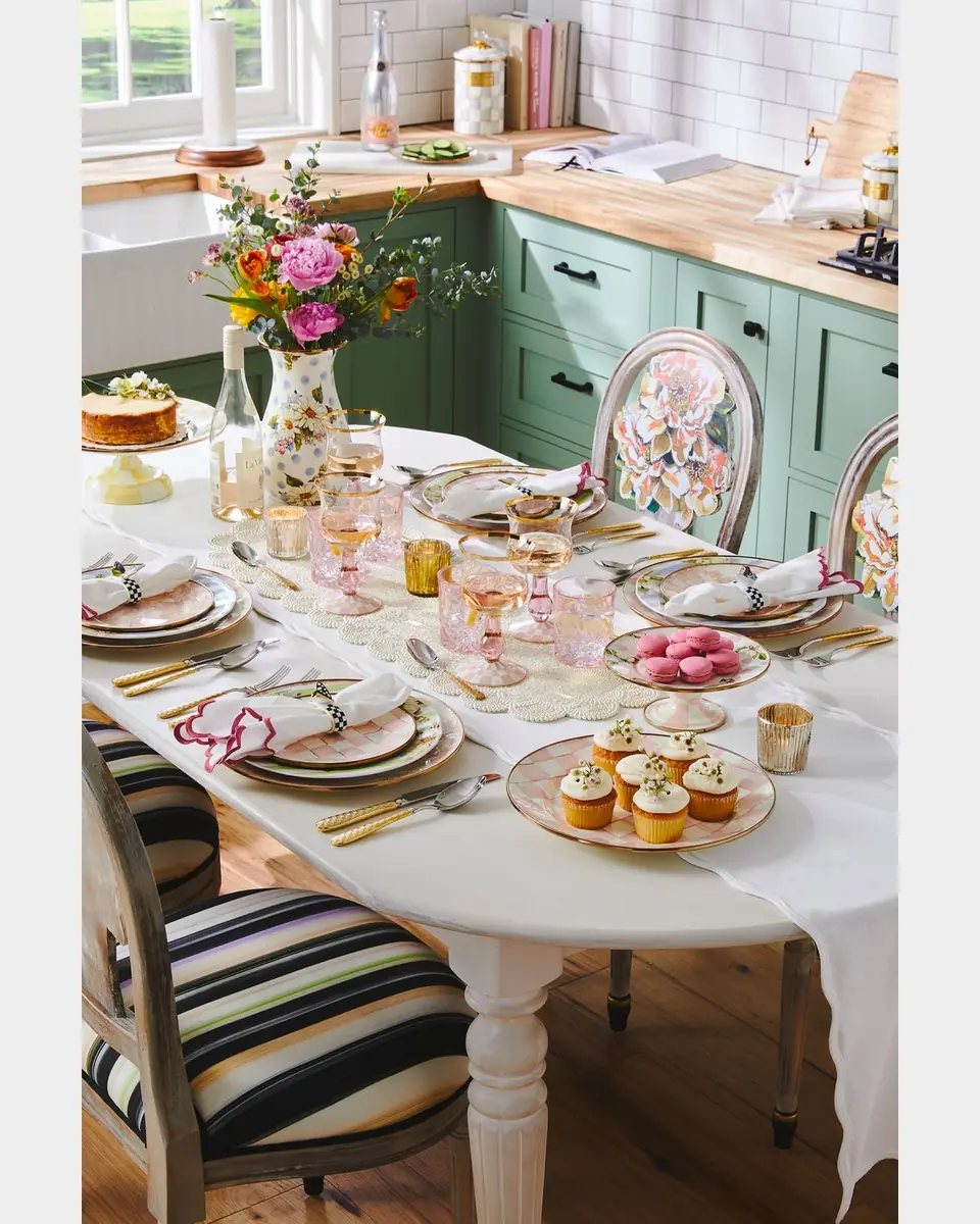 MacKenzie-Childs Rosy Check Enamel Charger Plate | Thumbnail 6 MacKenzie-Childs Rosy Check Enamel Charger Plate | Thumbnail 6