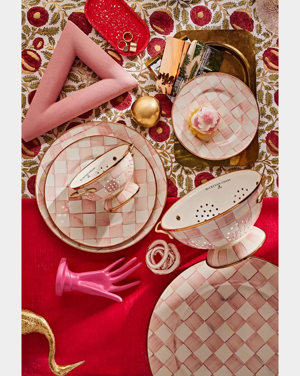 MacKenzie-Childs Rosy Check Enamel Charger Plate | Thumbnail 8 MacKenzie-Childs Rosy Check Enamel Charger Plate | Thumbnail 8