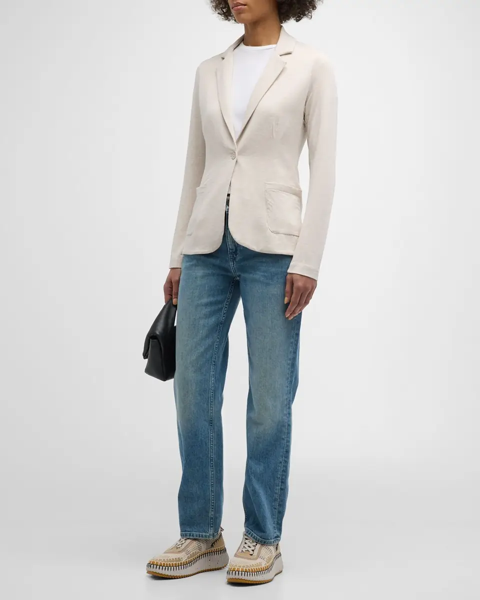 MAJESTIC FILATURES French Terry One-Button Blazer | Thumbnail 2 MAJESTIC FILATURES French Terry One-Button Blazer | Thumbnail 2