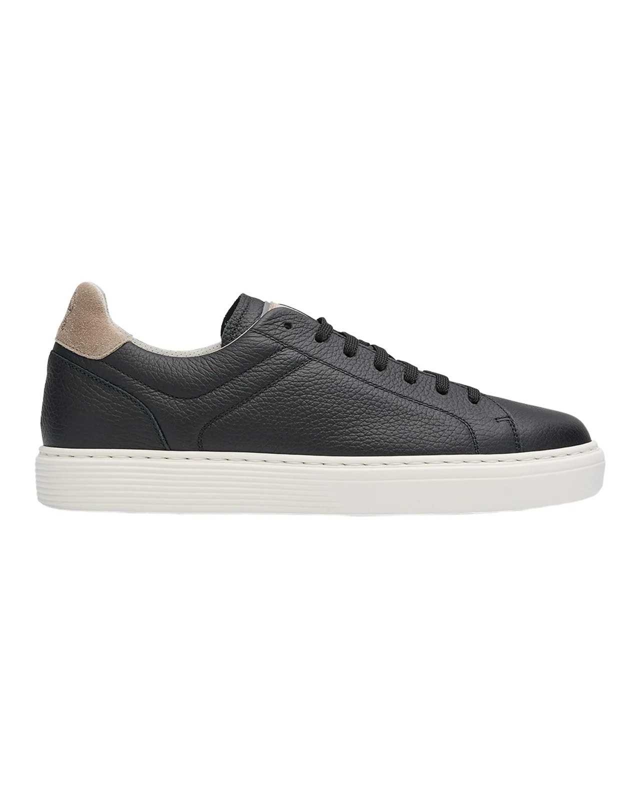 Men's Grained Calfskin Low-Top Sneakers
