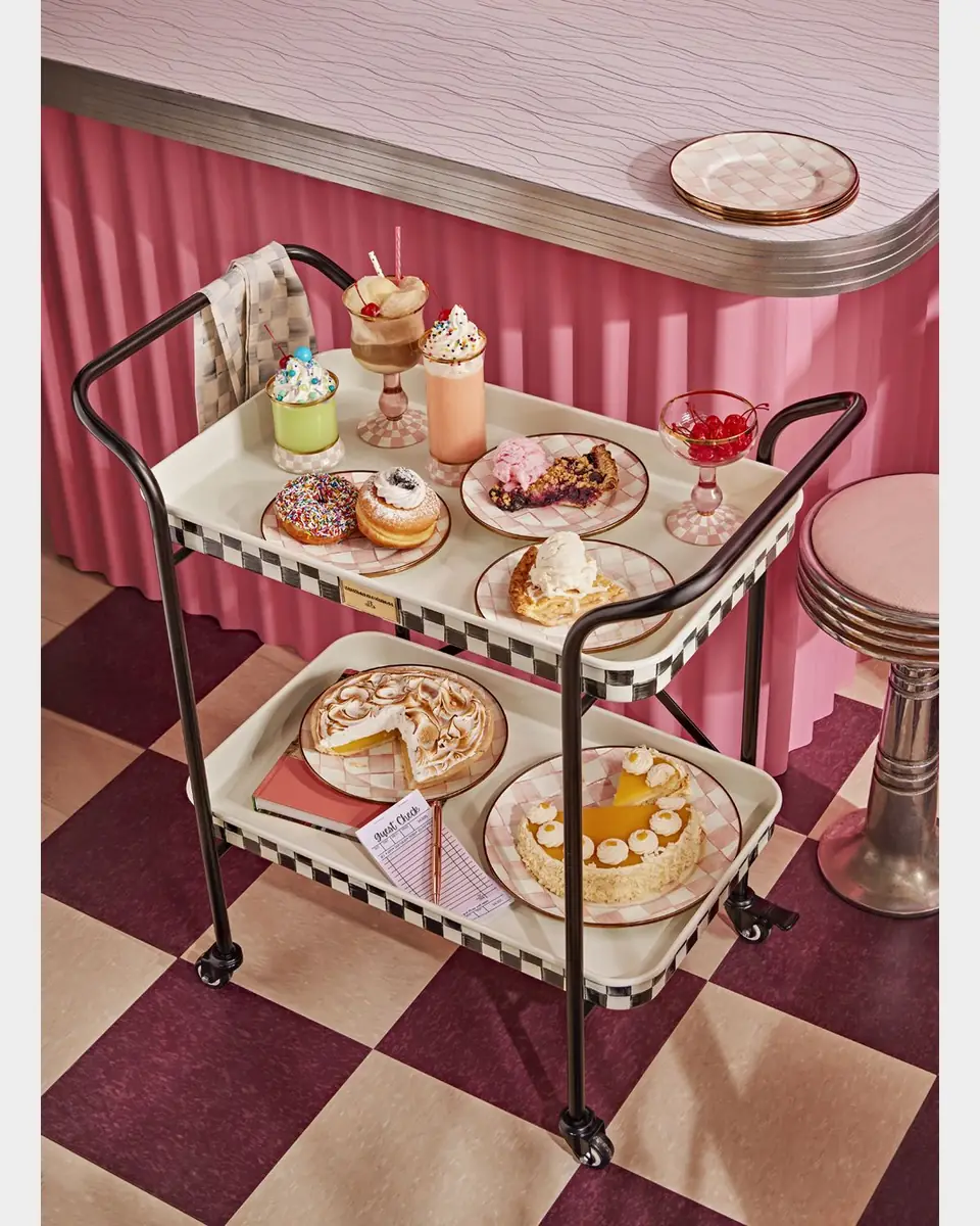 MacKenzie-Childs Rosy Check Enamel Salad/Dessert Plate | Thumbnail 7 MacKenzie-Childs Rosy Check Enamel Salad/Dessert Plate | Thumbnail 7
