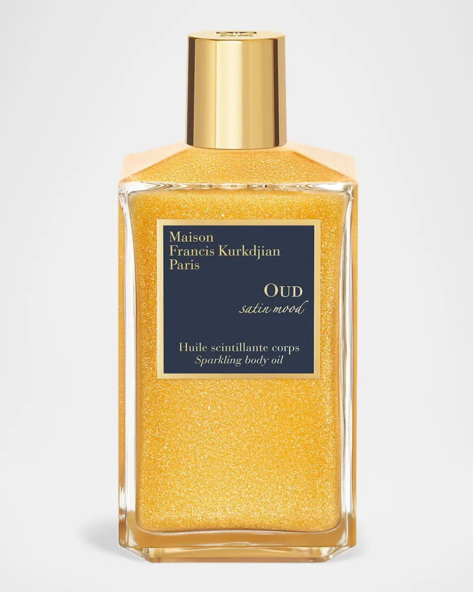 Maison Francis Kurkdjian OUD Satin Mood Scented Sparkling Body Oil, 6.7 oz. | Thumbnail 2 Maison Francis Kurkdjian OUD Satin Mood Scented Sparkling Body Oil, 6.7 oz. | Thumbnail 2