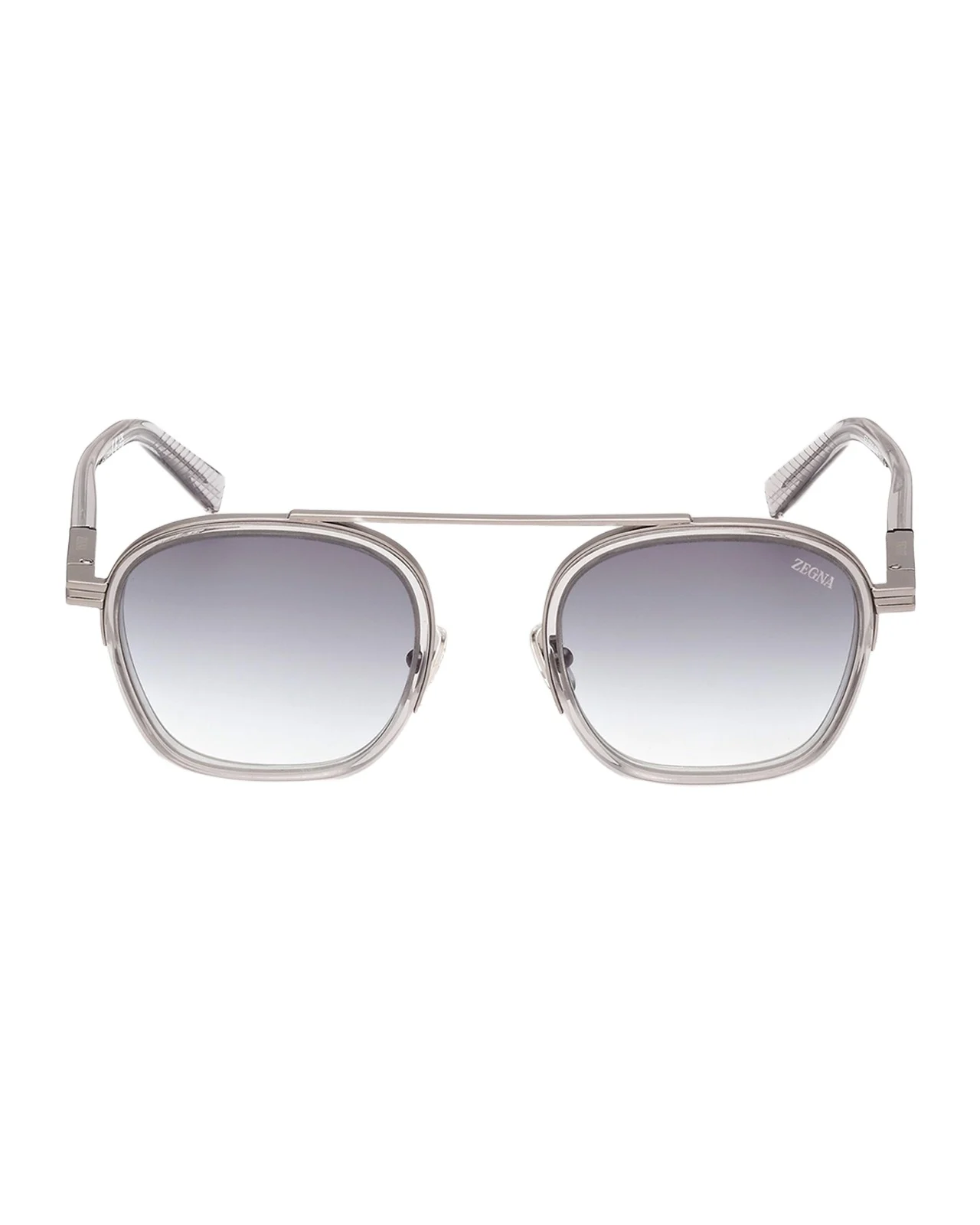 Zegna Men's Orizzonte I Geometric Acetate and Metal Sunglasses