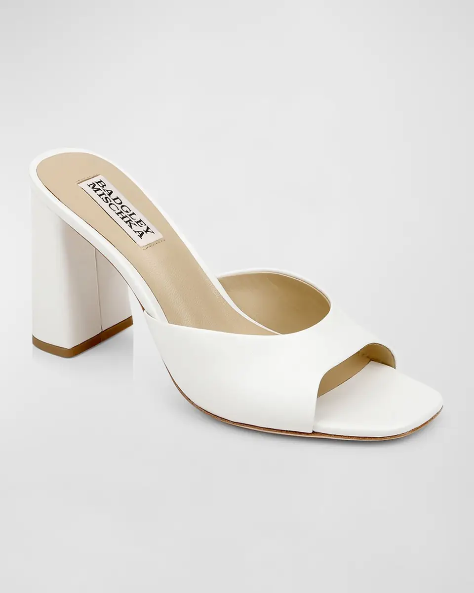 BADGLEY MISCHKA Cadence Leather Mule Sandals | Thumbnail 2