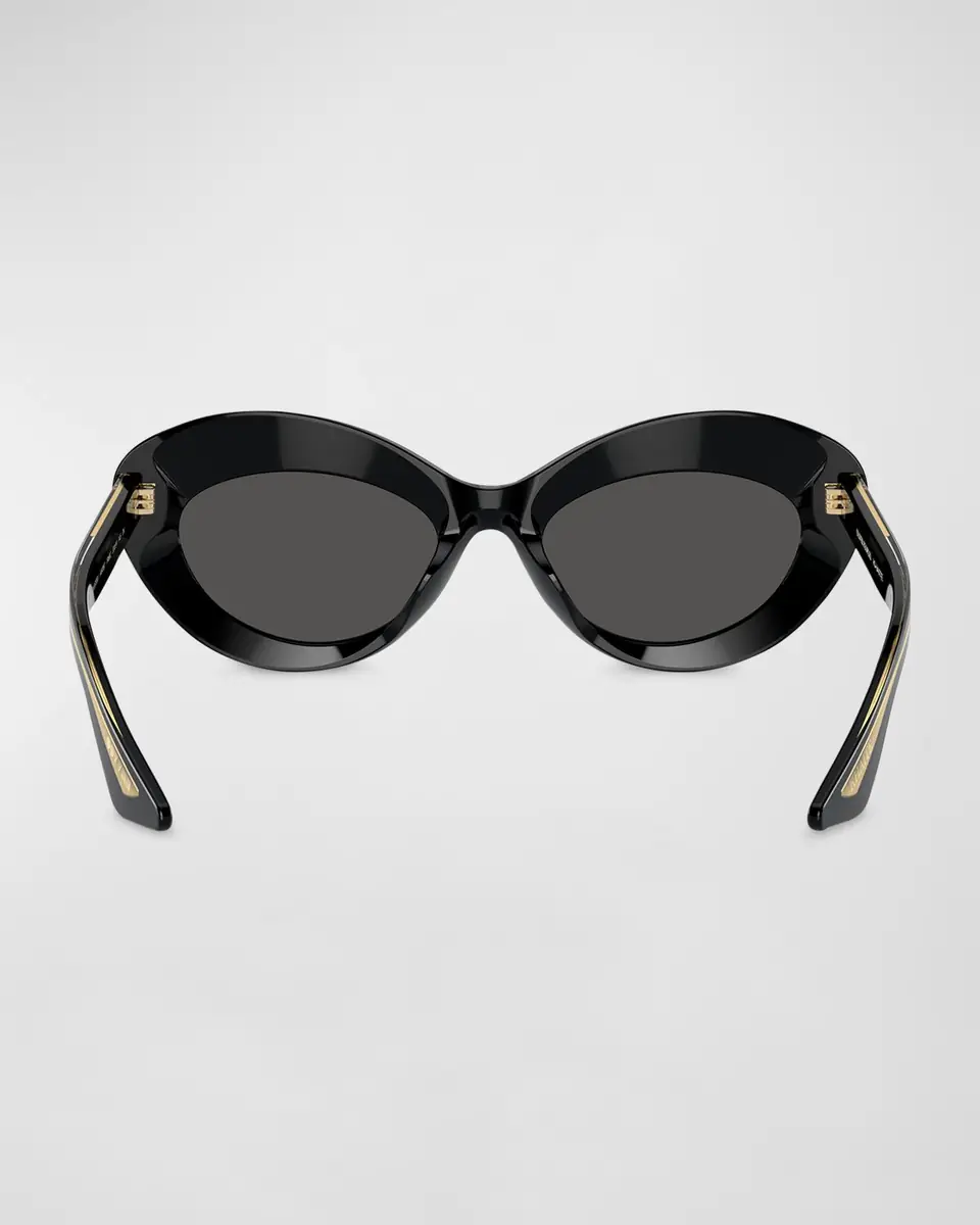 Khaite x Oliver Peoples Bold Acetate Oval Sunglasses | Thumbnail 3