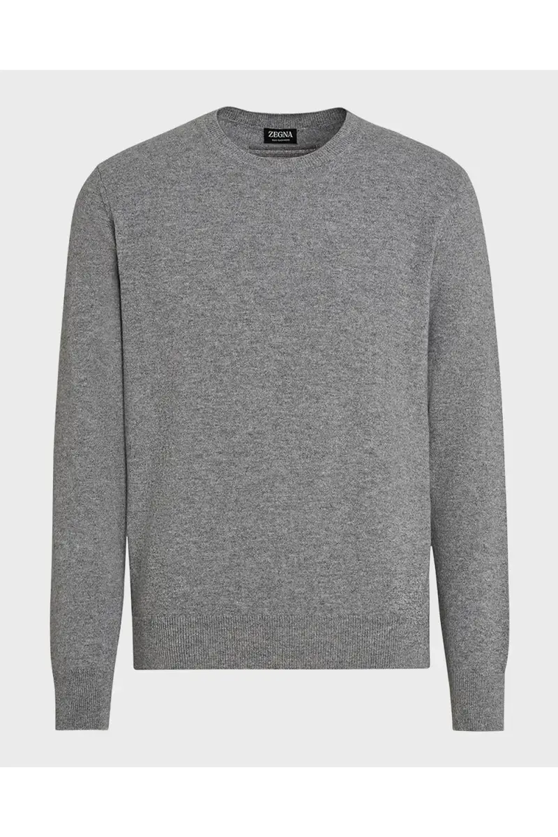 Zegna Men's Cashmere Crewneck Sweater | Thumbnail 7 Zegna Men's Cashmere Crewneck Sweater | Thumbnail 7
