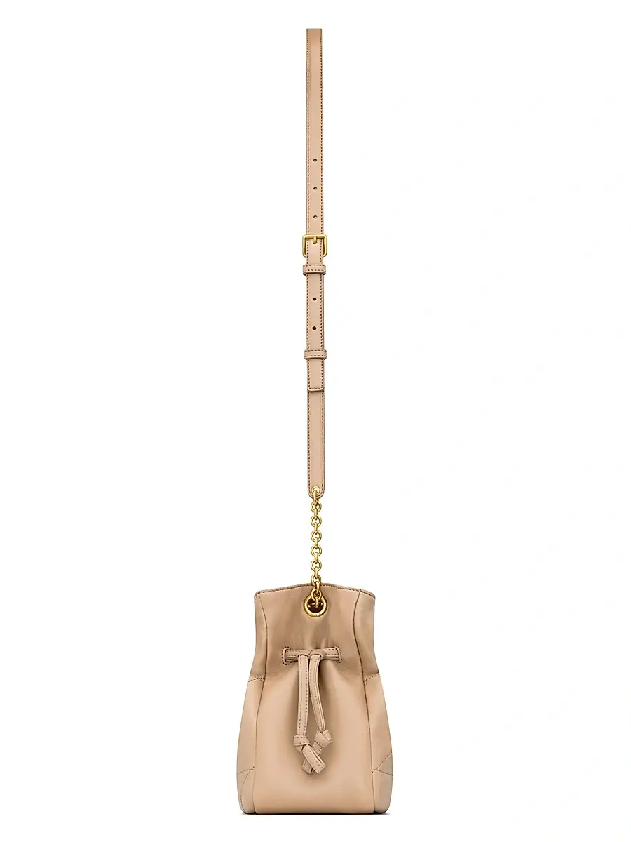 Saint Laurent Women's Jamie Shoulder Bag in Lambskin Leather - Clear Beige | Thumbnail 5