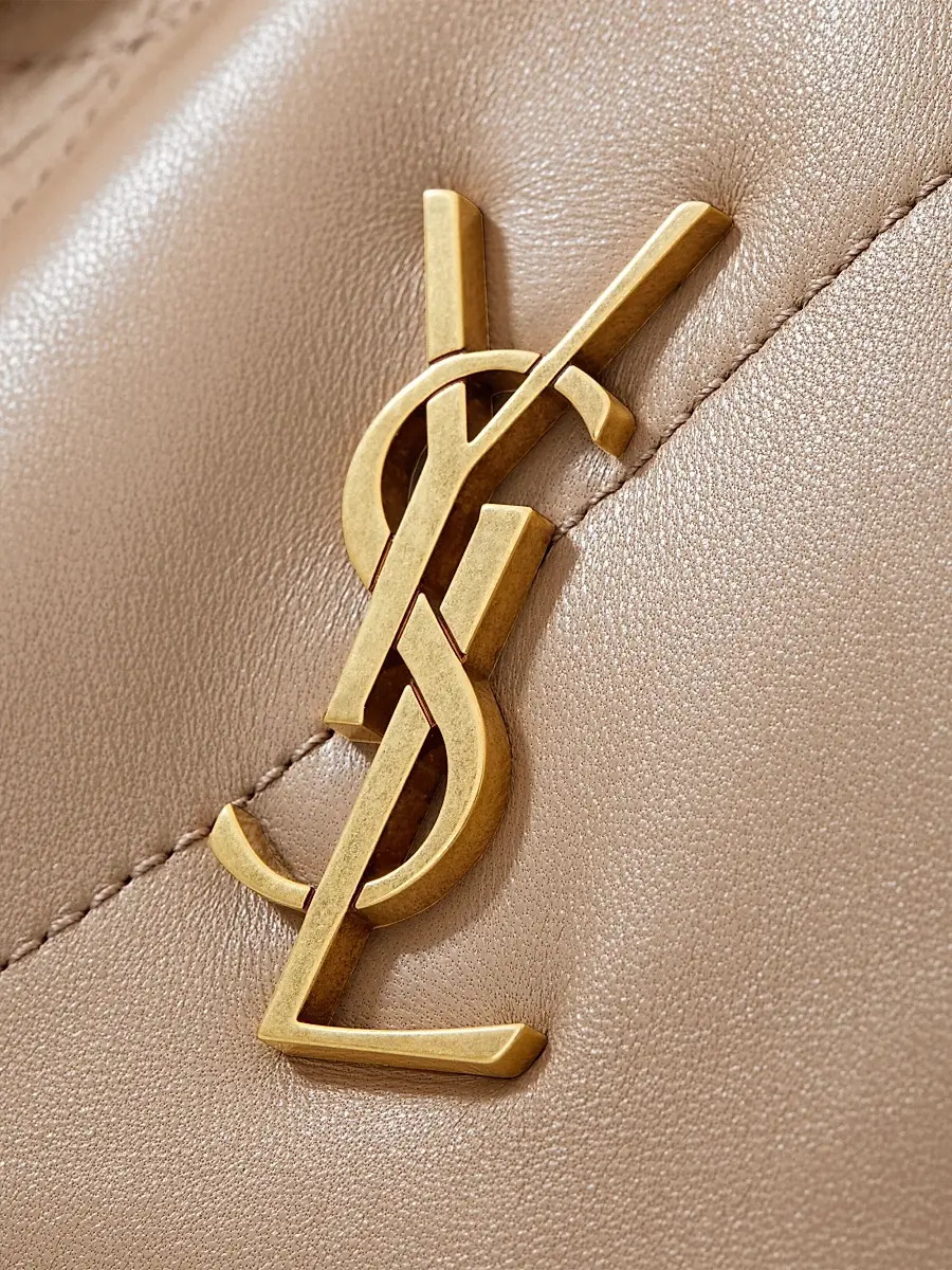 Saint Laurent Women's Jamie Shoulder Bag in Lambskin Leather - Clear Beige | Thumbnail 7