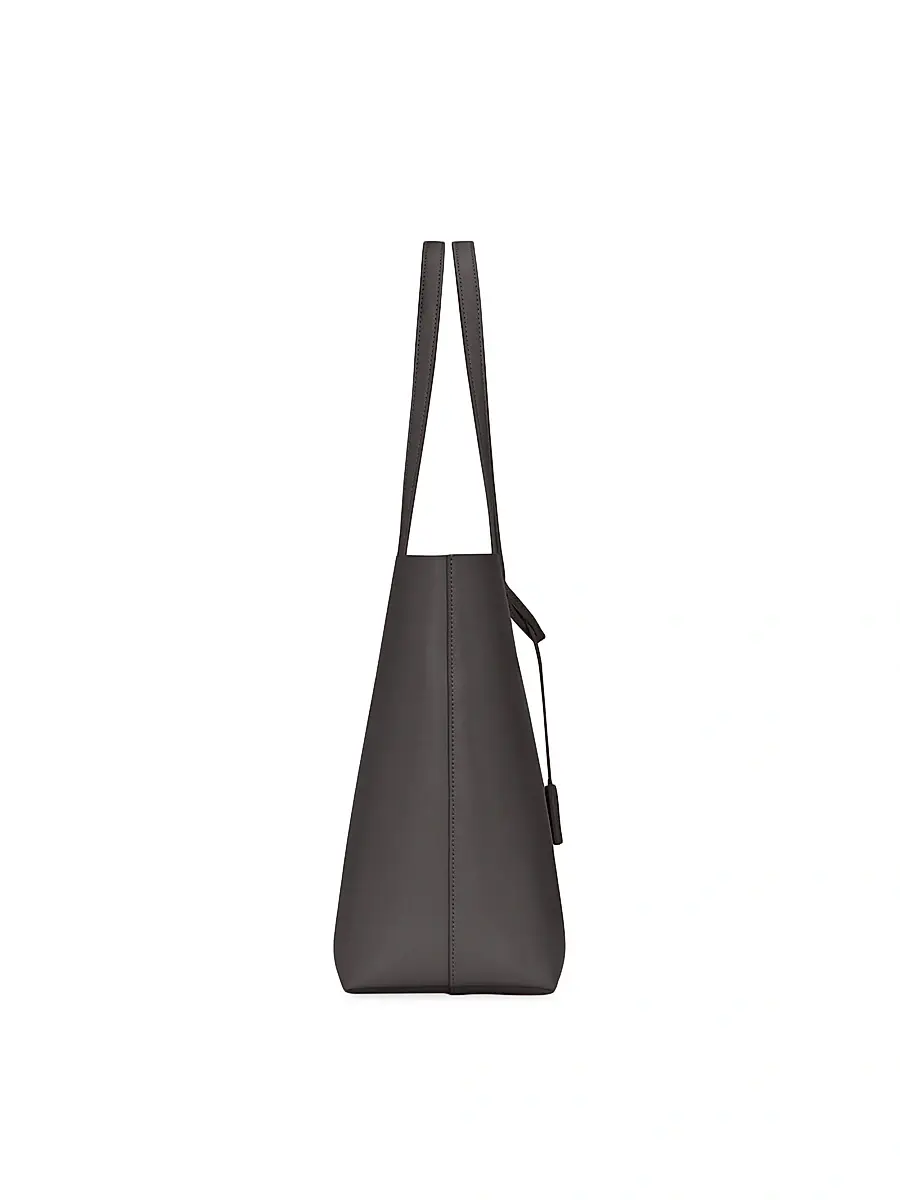 Saint Laurent Women's Shopping Tote Bag in Leather - Storm | Thumbnail 5 Saint Laurent Women's Shopping Tote Bag in Leather - Storm | Thumbnail 5