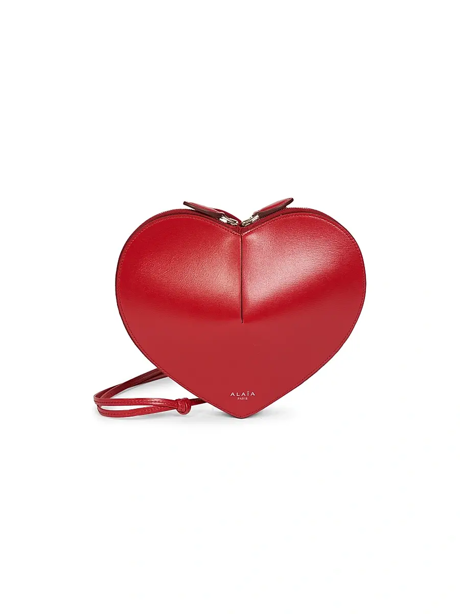 ALAIA Women's Le Coeur Leather Convertible Shoulder Bag - Red | Image 1 ALAIA Women's Le Coeur Leather Convertible Shoulder Bag - Red | Image 1