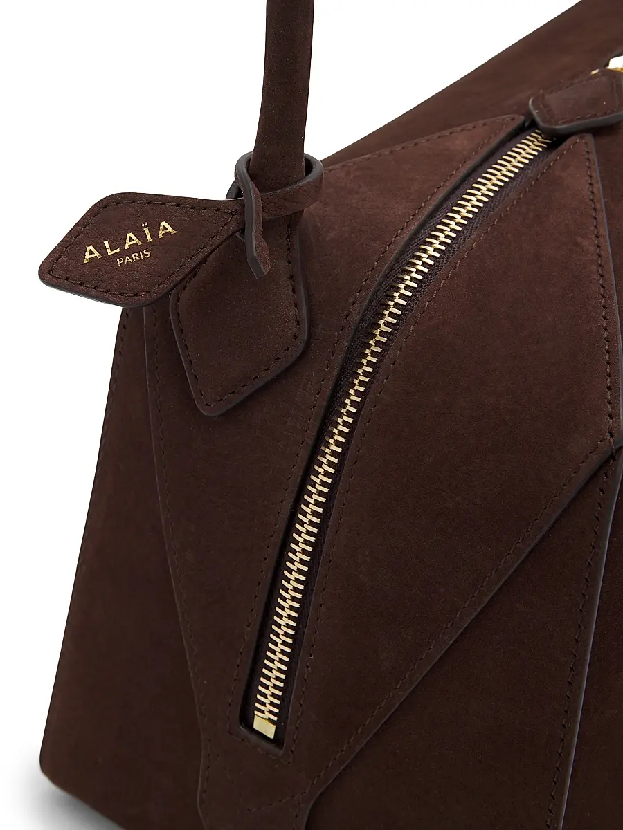Alaïa Women's Le Bouledogue Nubuck Shoulder Bag | Thumbnail 6