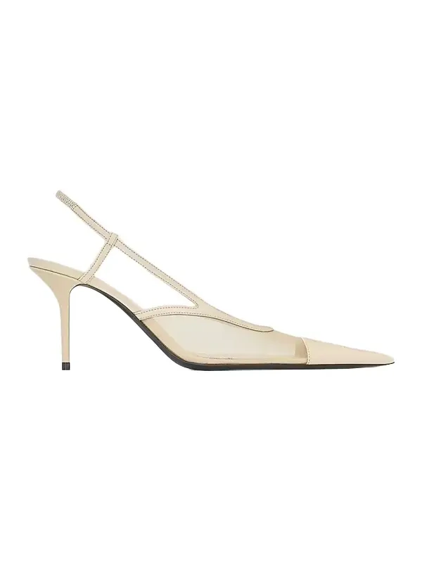 Women's Renée Slingback Pumps in Mesh - White