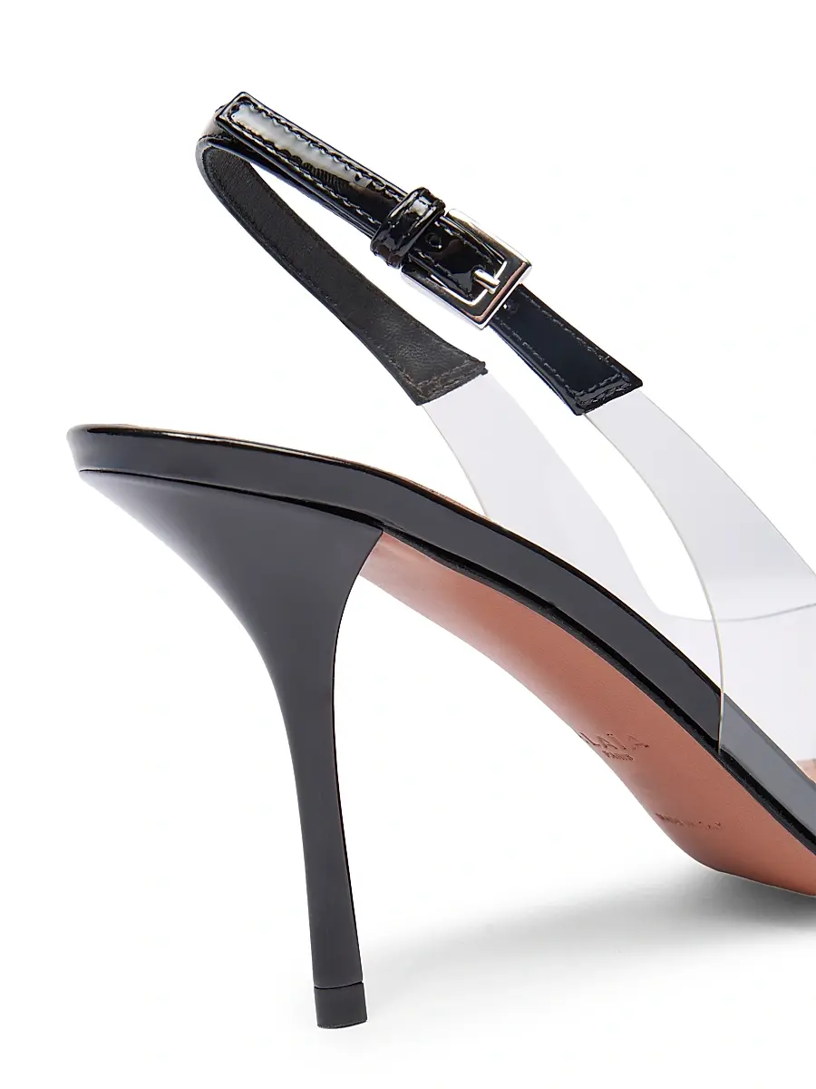 ALAÏA Women's 90MM PVC & Patent Leather Pumps | Thumbnail 5