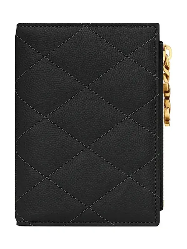 Women's Cassandre Bijou Bi-Fold Wallet in Grain De Poudre Leather Women's Cassandre Bijou Bi-Fold Wallet in Grain De Poudre Leather