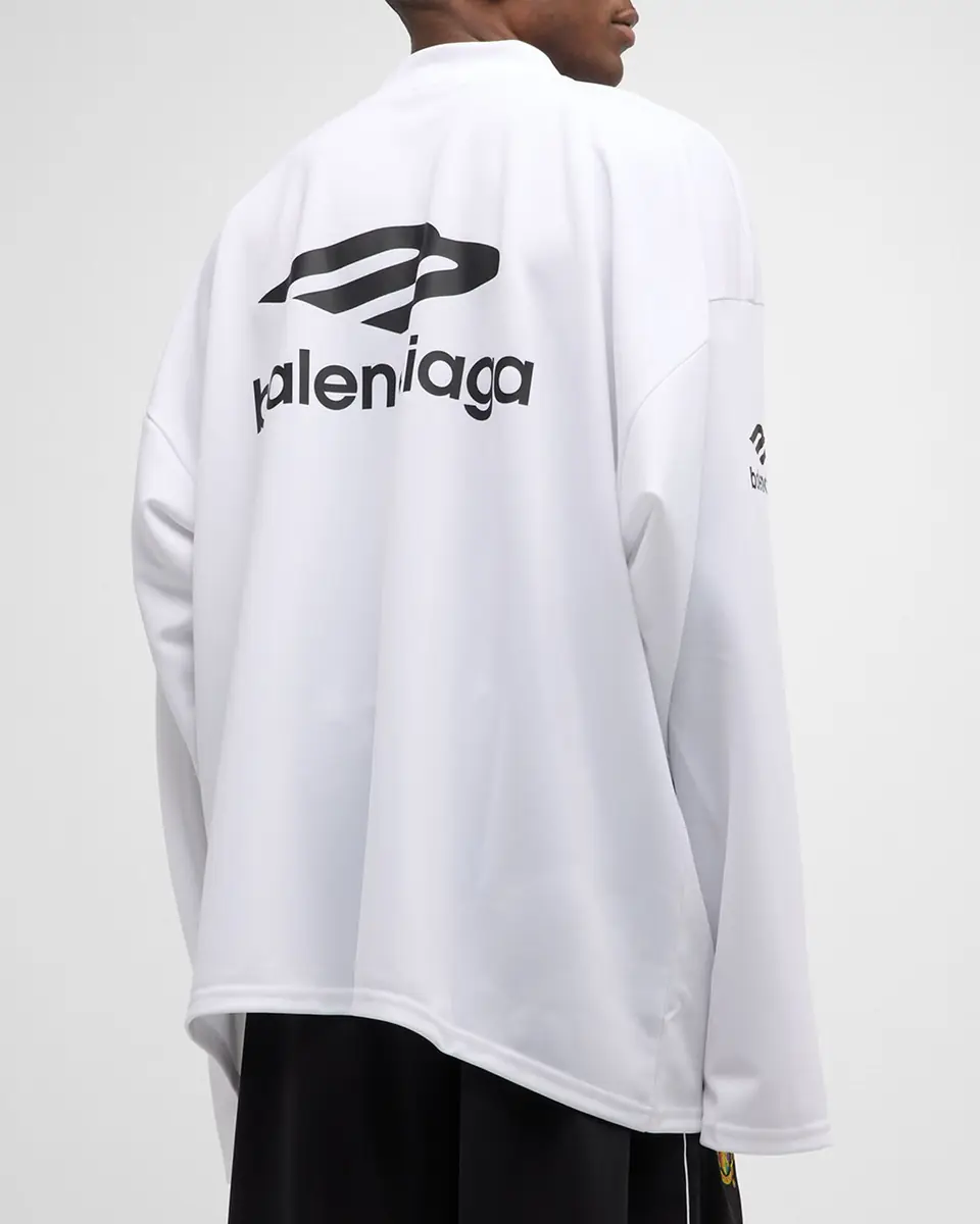 Balenciaga Men's 3B Sports Icon Ski Long-Sleeve T-Shirt | Thumbnail 3 Balenciaga Men's 3B Sports Icon Ski Long-Sleeve T-Shirt | Thumbnail 3