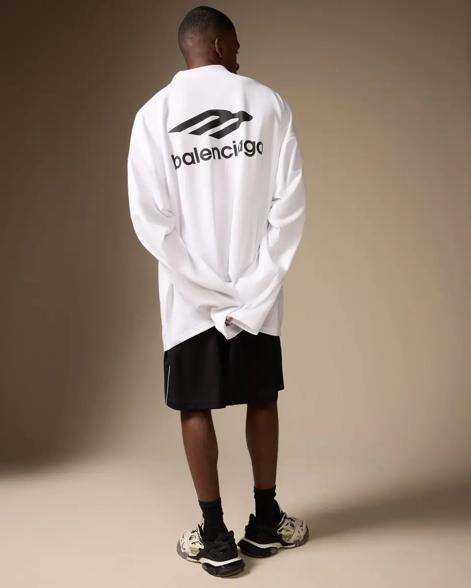 Balenciaga Men's 3B Sports Icon Ski Long-Sleeve T-Shirt | Thumbnail 5 Balenciaga Men's 3B Sports Icon Ski Long-Sleeve T-Shirt | Thumbnail 5