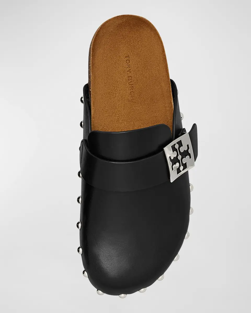 Tory Burch Mellow Leather Buckle Slide Mules | Thumbnail 4