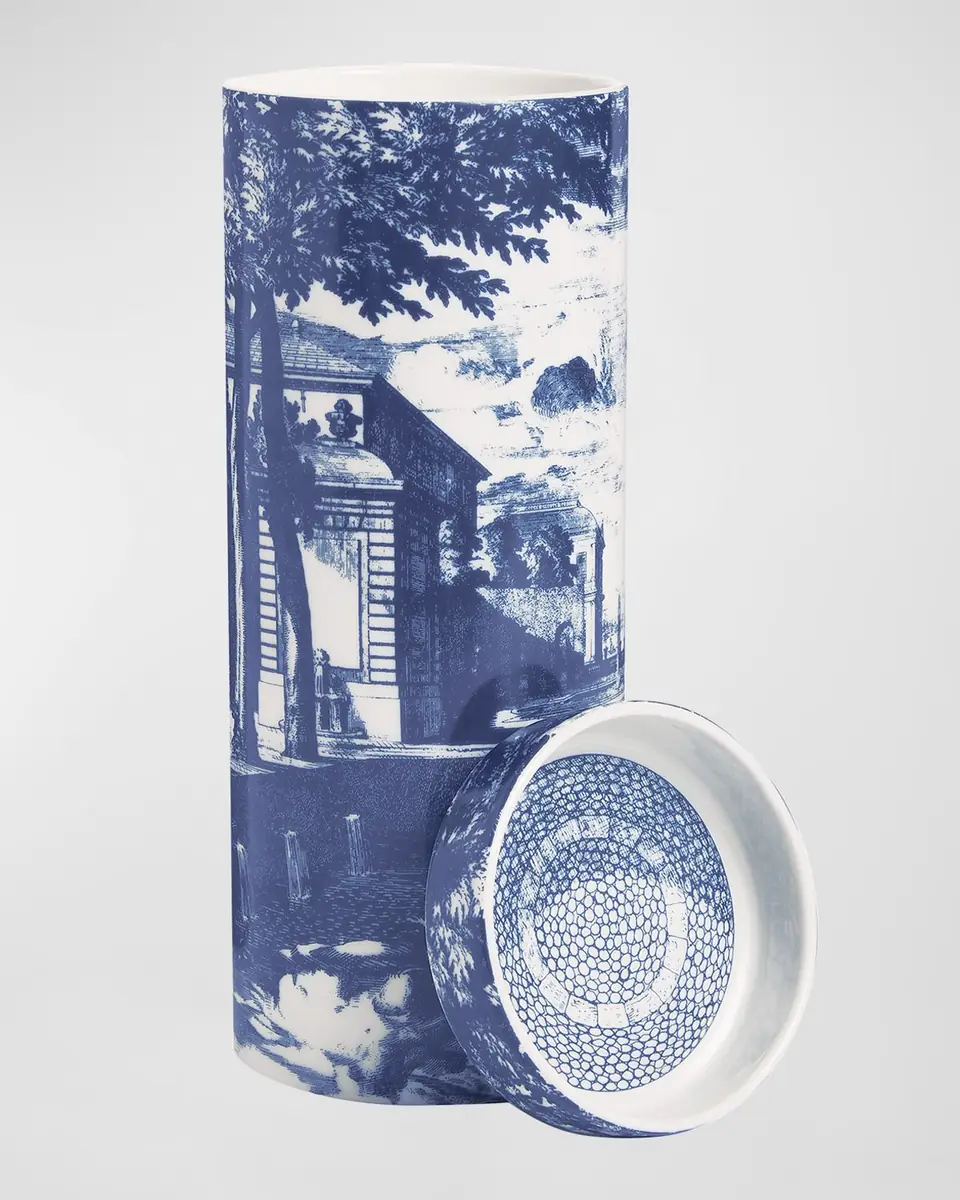 FORNASETTI Scented Tower Candle Blue & White/Giardino Settecentesco | Thumbnail 2 FORNASETTI Scented Tower Candle Blue & White/Giardino Settecentesco | Thumbnail 2