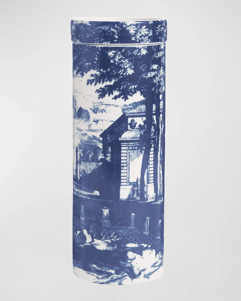 FORNASETTI Scented Tower Candle Blue & White/Giardino Settecentesco | Thumbnail 4 FORNASETTI Scented Tower Candle Blue & White/Giardino Settecentesco | Thumbnail 4