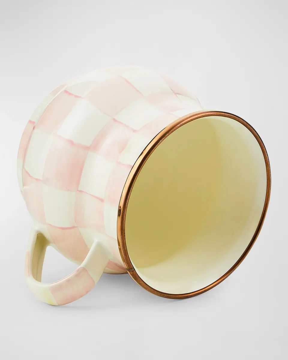 MacKenzie-Childs Rosy Check Enamel Mug | Thumbnail 2 MacKenzie-Childs Rosy Check Enamel Mug | Thumbnail 2