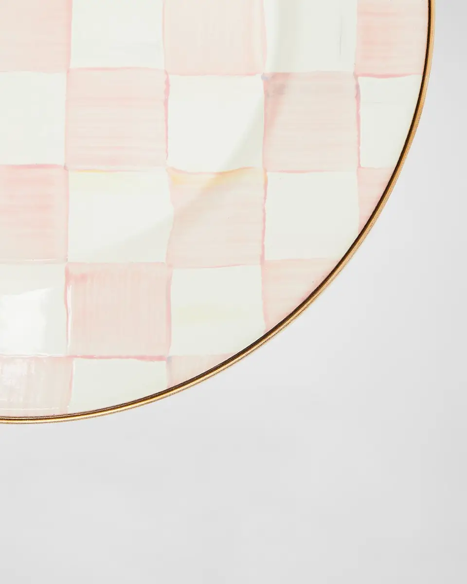 MacKenzie-Childs Rosy Check Enamel Dinner Plate | Thumbnail 2 MacKenzie-Childs Rosy Check Enamel Dinner Plate | Thumbnail 2