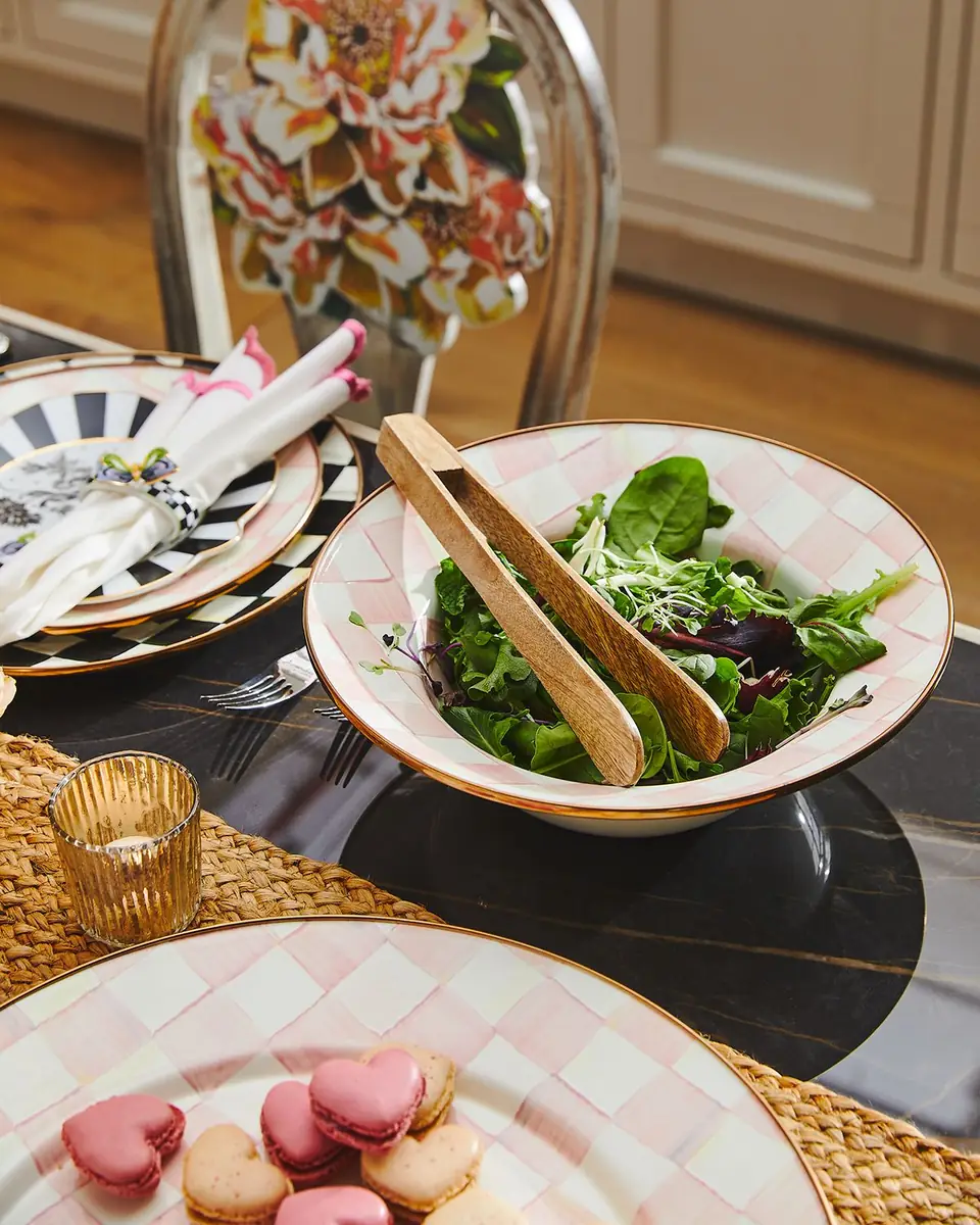 MacKenzie-Childs Rosy Check Enamel Serving Bowl | Thumbnail 2 MacKenzie-Childs Rosy Check Enamel Serving Bowl | Thumbnail 2
