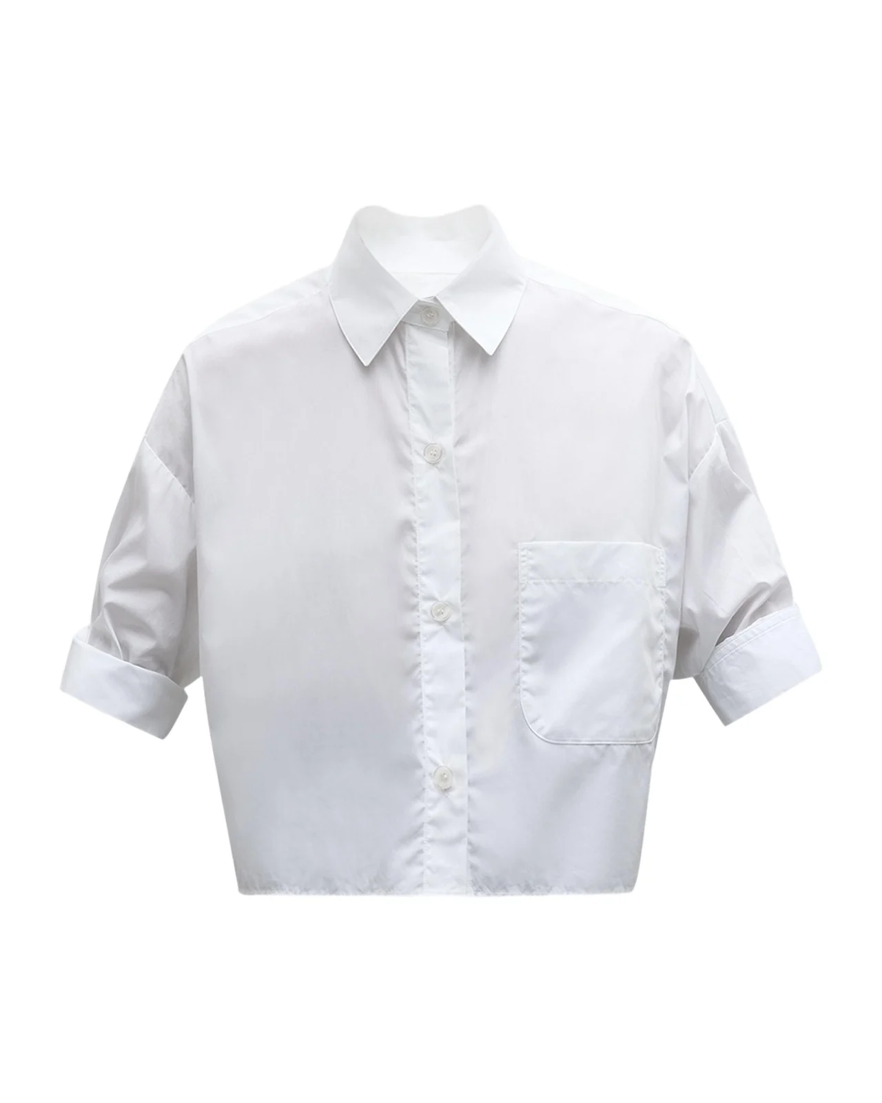 Next Ex Cropped Shirt in Superfine Cotton