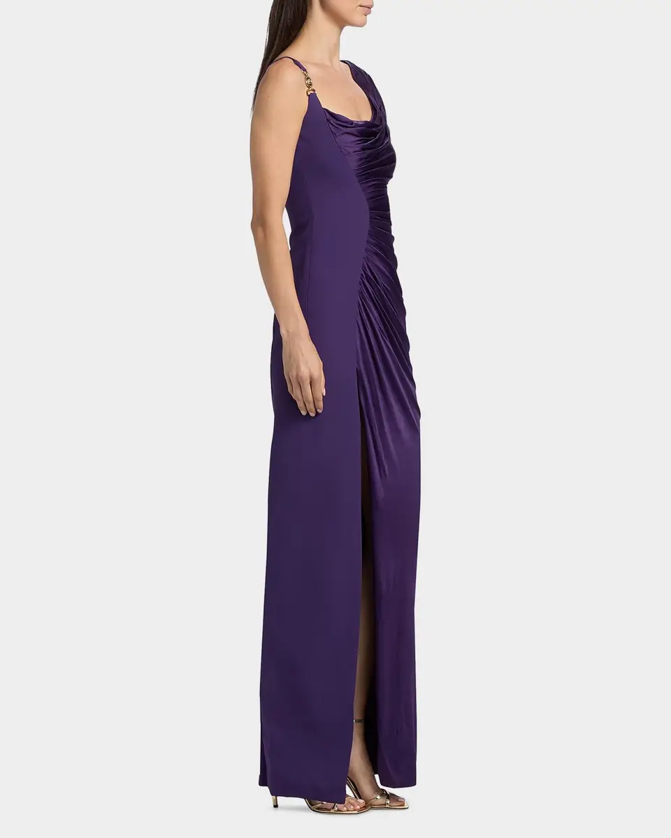 Versace Ruched Jersey Gown | Thumbnail 6