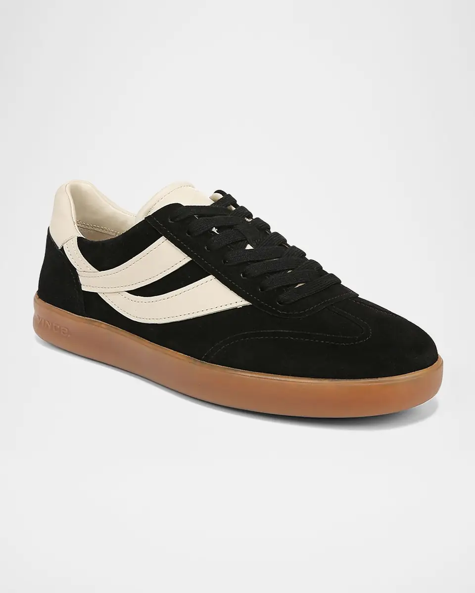Vince Men's Oasis-M Suede and Leather Low-Top Sneakers | Thumbnail 4 Vince Men's Oasis-M Suede and Leather Low-Top Sneakers | Thumbnail 4