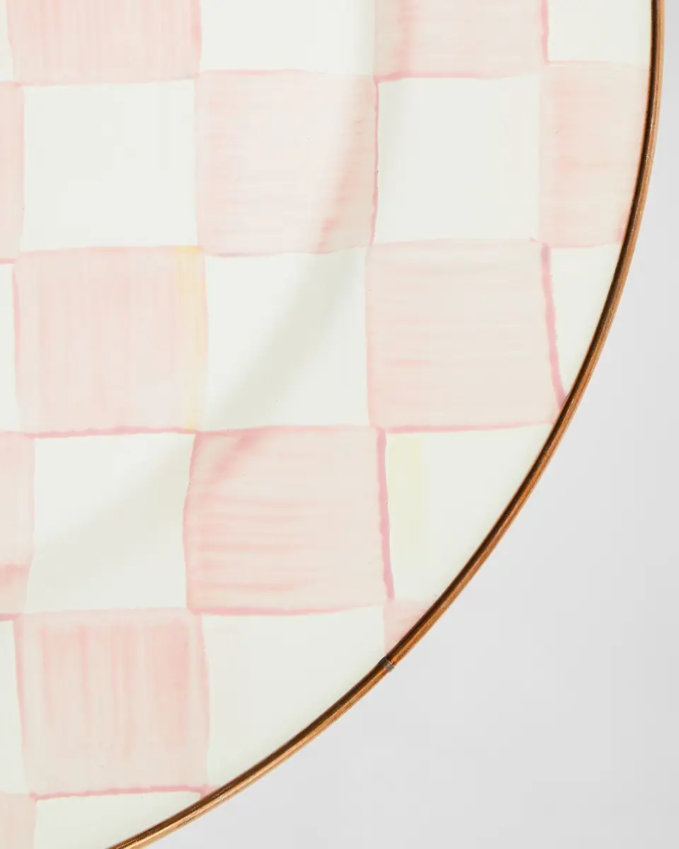 MacKenzie-Childs Rosy Check Enamel Serving Platter | Thumbnail 2 MacKenzie-Childs Rosy Check Enamel Serving Platter | Thumbnail 2