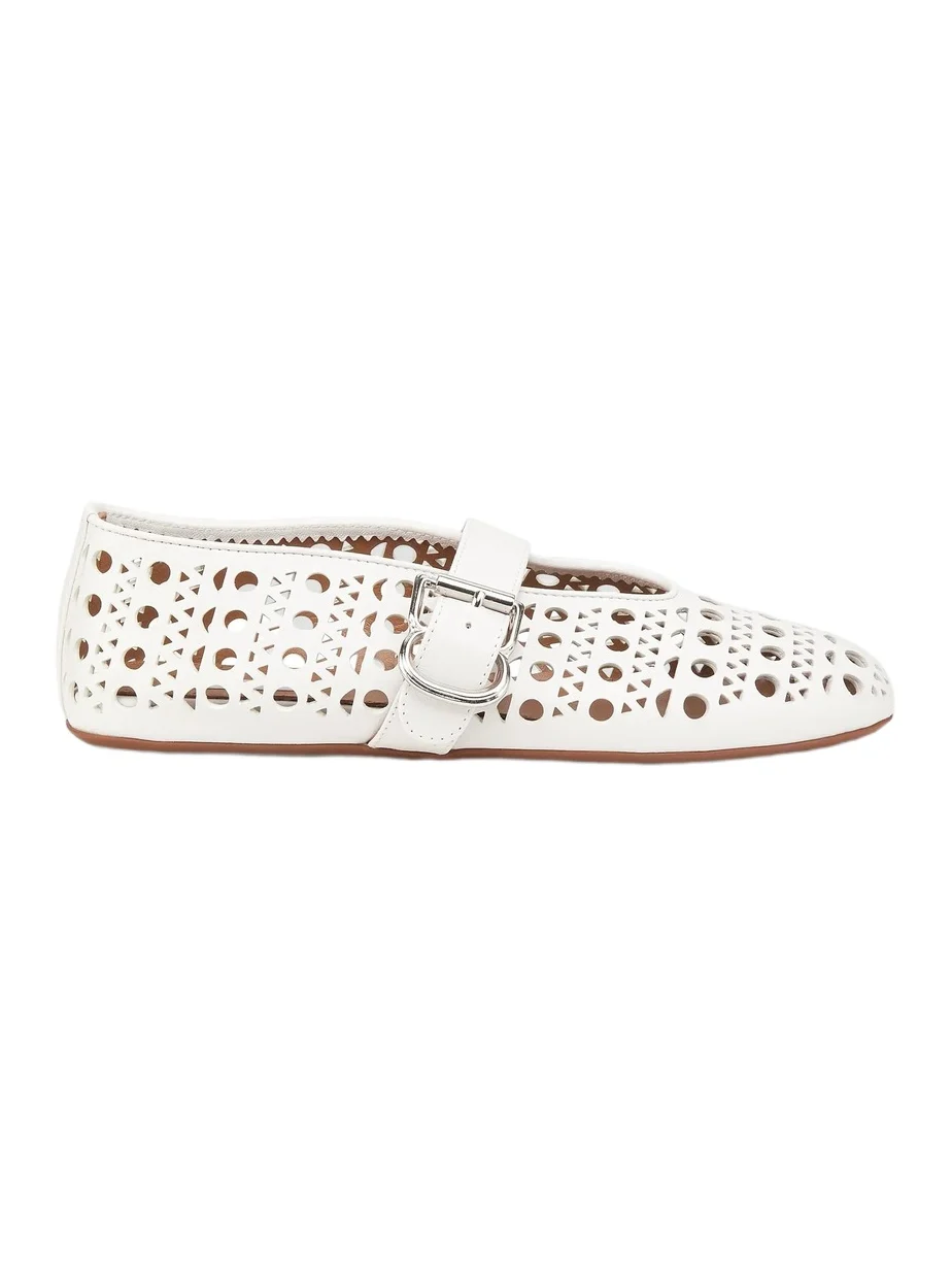 Women's Laser-Cut Leather Ballerina Flats Women's Laser-Cut Leather Ballerina Flats