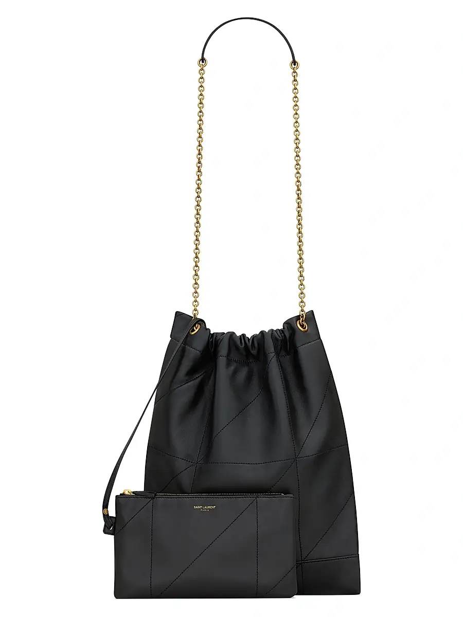 Saint Laurent Women's Jamie 4.3 Pochon in Lambskin Shoulder Bags - Black | Thumbnail 4 Saint Laurent Women's Jamie 4.3 Pochon in Lambskin Shoulder Bags - Black | Thumbnail 4