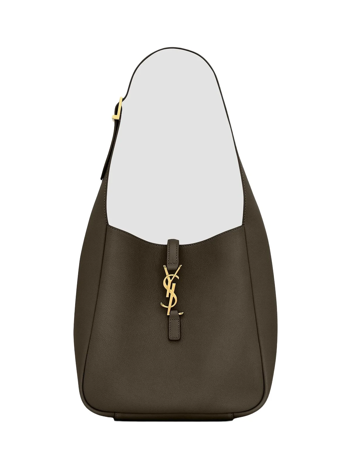 Women's Le 5 à 7 Supple Small Shoulder Bag in Grained Leather - Light Musk