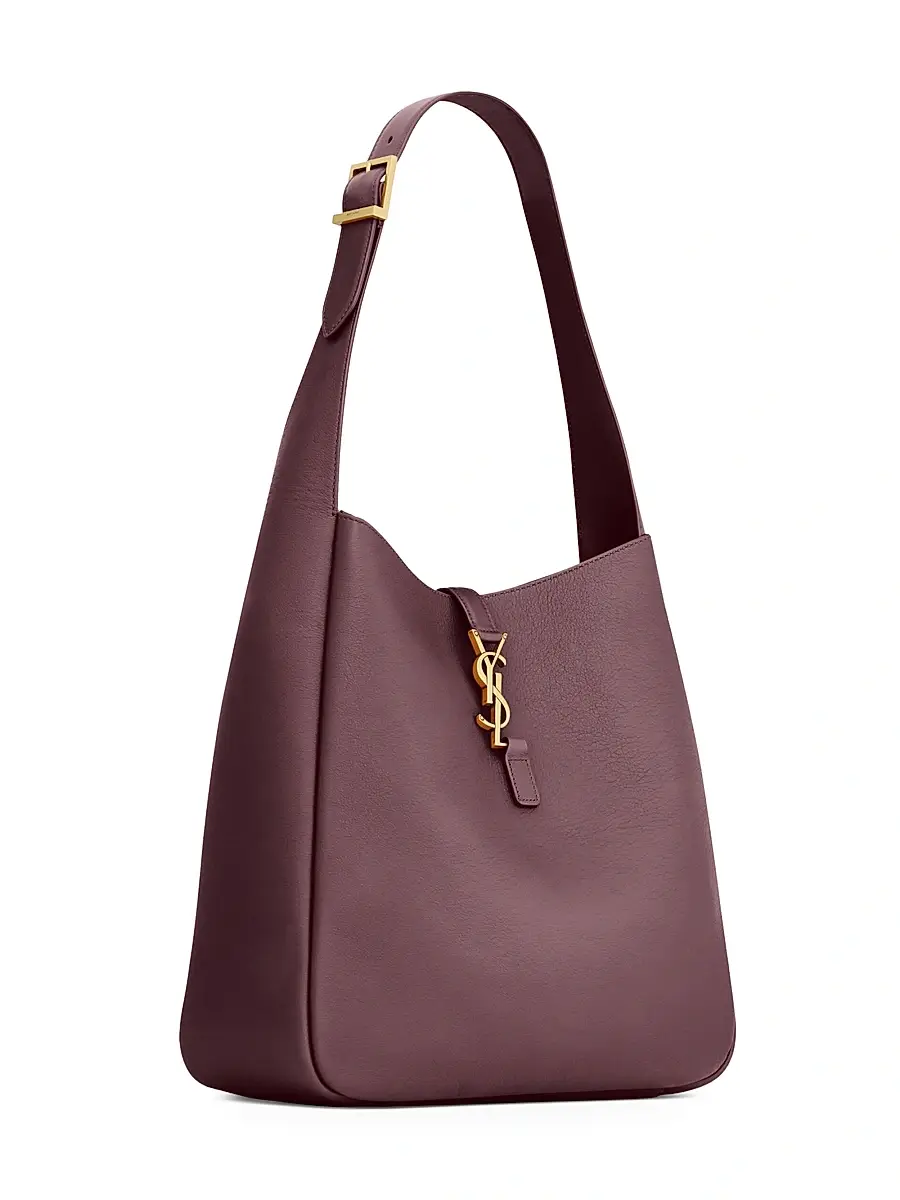 Saint Laurent Women's Le 5 À 7 Supple Large Shoulder Bag in Grained Leather - Rouge Legion | Thumbnail 6 Saint Laurent Women's Le 5 À 7 Supple Large Shoulder Bag in Grained Leather - Rouge Legion | Thumbnail 6