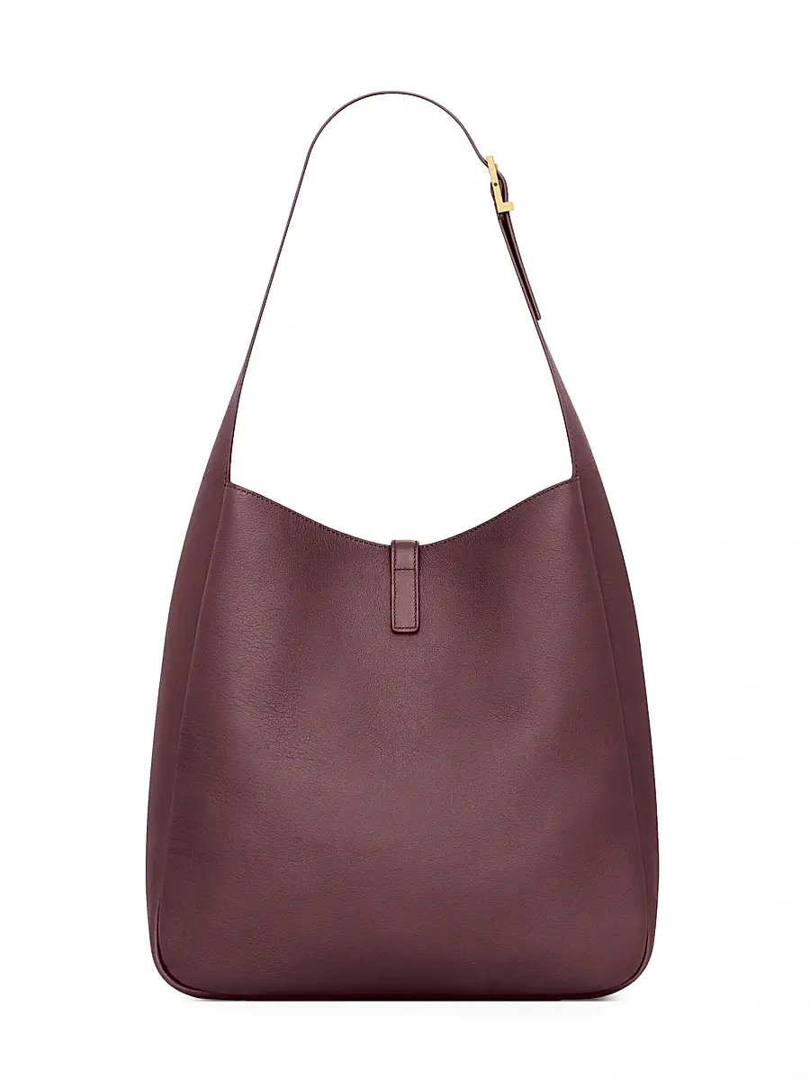Saint Laurent Women's Le 5 À 7 Supple Large Shoulder Bag in Grained Leather - Rouge Legion | Thumbnail 7 Saint Laurent Women's Le 5 À 7 Supple Large Shoulder Bag in Grained Leather - Rouge Legion | Thumbnail 7
