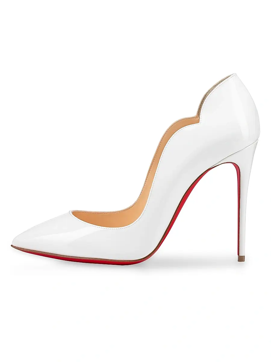 Christian Louboutin Women's Hot Chick 100MM Leather Pumps | Thumbnail 3 Christian Louboutin Women's Hot Chick 100MM Leather Pumps | Thumbnail 3