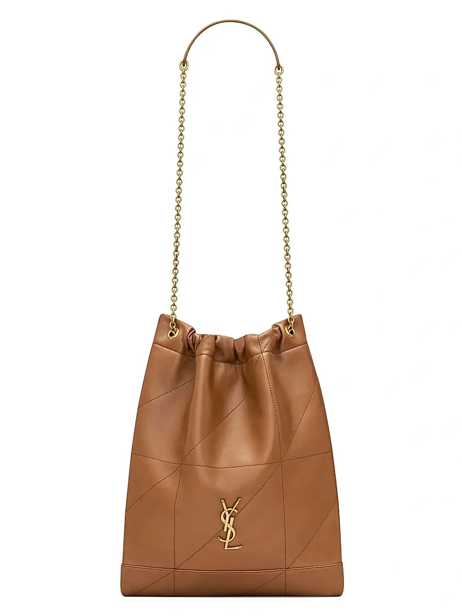 Saint Laurent Women's Jamie 4.3 Pochon in Lambskin Shoulder Bags - Brown | Image 1 Saint Laurent Women's Jamie 4.3 Pochon in Lambskin Shoulder Bags - Brown | Image 1