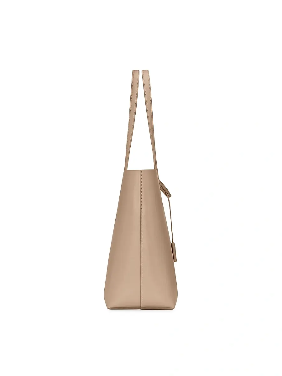 Saint Laurent Women's Shopping Tote Bag in Leather - Dark Beige | Thumbnail 5 Saint Laurent Women's Shopping Tote Bag in Leather - Dark Beige | Thumbnail 5