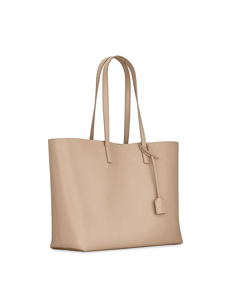 Saint Laurent Women's Shopping Tote Bag in Leather - Dark Beige | Thumbnail 6 Saint Laurent Women's Shopping Tote Bag in Leather - Dark Beige | Thumbnail 6