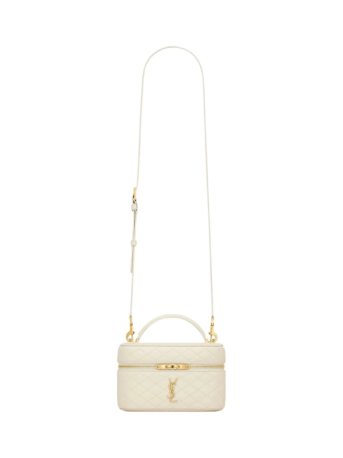 Women's Gaby Mini Vanity Bag in Lambskin - Blanc Vintage Women's Gaby Mini Vanity Bag in Lambskin - Blanc Vintage