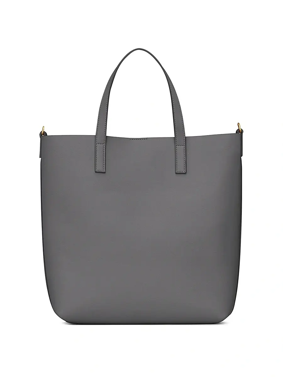 Saint Laurent Women's Shopping Tote Bag in Leather - Storm | Thumbnail 4 Saint Laurent Women's Shopping Tote Bag in Leather - Storm | Thumbnail 4