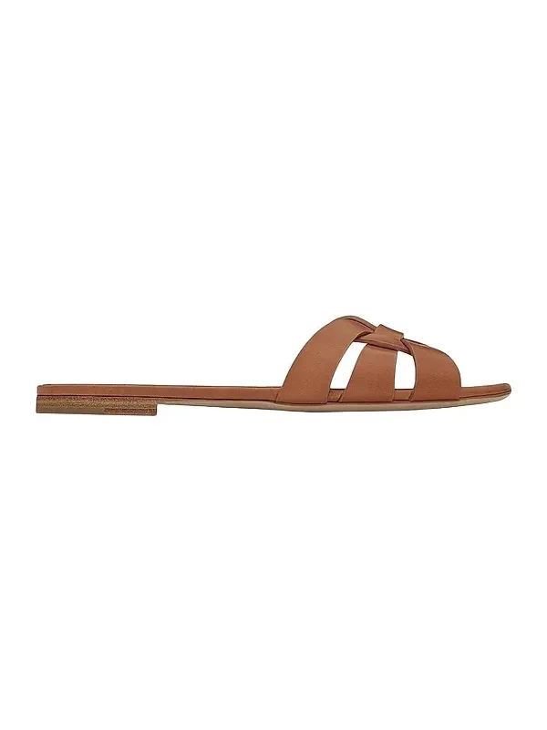 Women's Tribute Mules in Smooth Leather - Ambra Women's Tribute Mules in Smooth Leather - Ambra