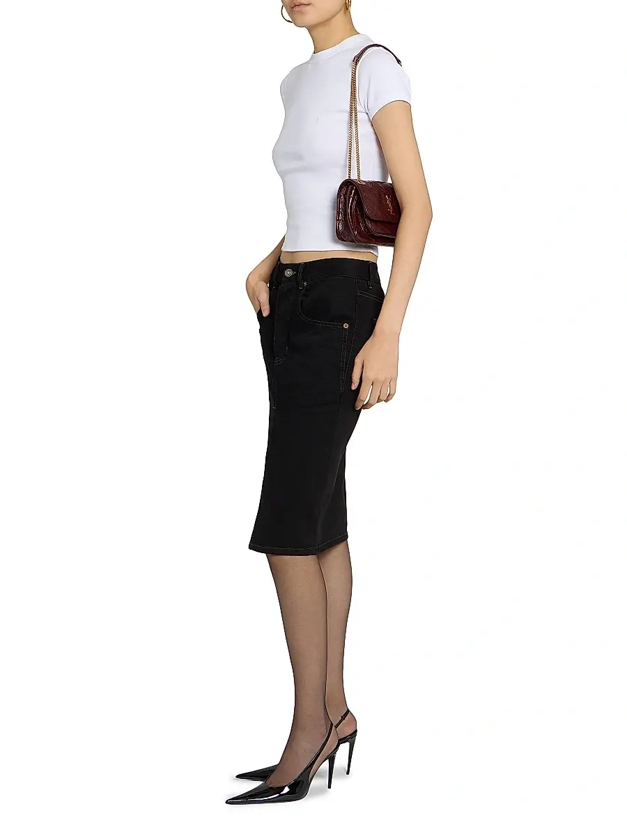 Saint Laurent Women's Niki Mini Bag in Vintage Leather - Rouge Cabernet | Thumbnail 3 Saint Laurent Women's Niki Mini Bag in Vintage Leather - Rouge Cabernet | Thumbnail 3